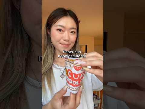 Paper cup noodles tutorial