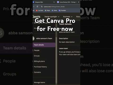 How to get Canva Pro for Free #canvatips #learndigitalskills #trending