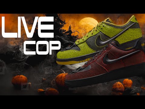 LIVE COP NIKE DUNK HALLOWEEN, MYSTERY COSTUME & YOU HIT SHOCK DROP?