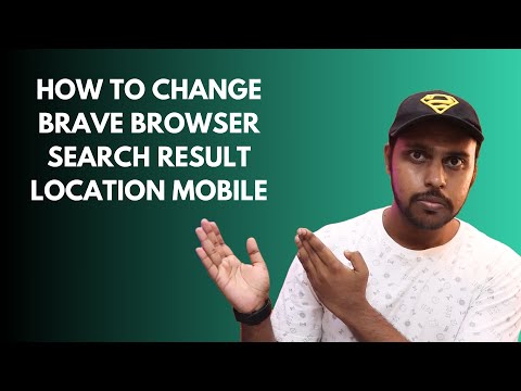 How to change brave browser search result location mobile | search result location brave browser