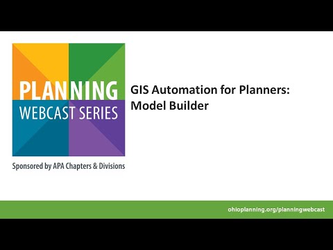 GIS Automation for Planners: Model Builder