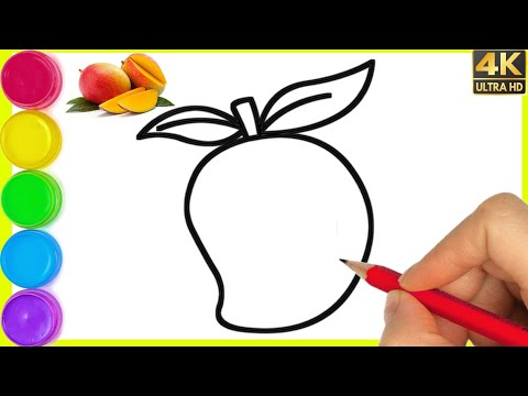 Aam ka drawing | how to draw a mango | Very easy step by step mango Drawing | आम का चित्र बनाना सीखे