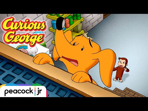 Stuck in the BASEMENT! George & Hundley's Great Escape | CURIOUS GEORGE