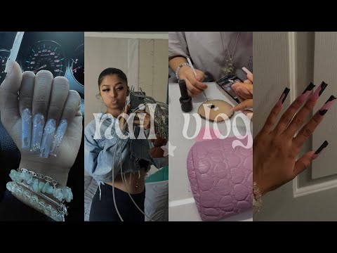 nail vlog: come get our nails done w/us