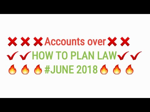 Accounts over HOW TO START LAW?