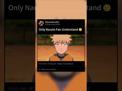 Only Naruto Fan Understand 😢#naruto #shorts #shortsfeed