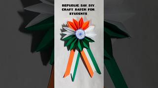 Republic day DIY craft batch ideas for students #republicdaycraft #art #trending #craft