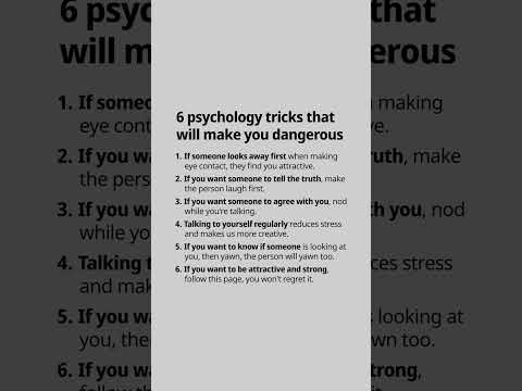 6 Psychology tricks that will make you dangerous #psychology #mindset