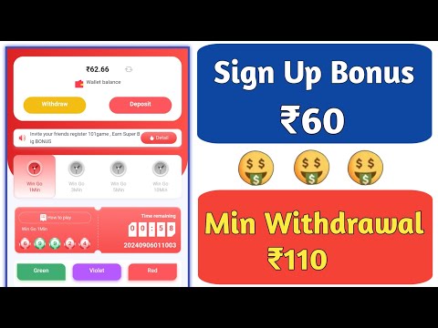 New Colour Prediction App Signup Bonus ₹58 🤑 || Best Color Game || Today Colour Prediction