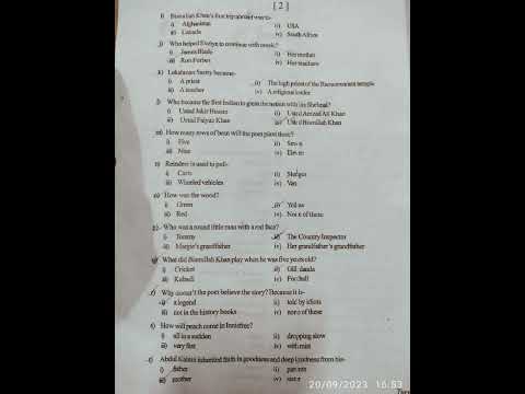 Half Yearly Question Paper 2023-24 ll ENGLISH ll Class IX ll Goalpara District ll #shorts #ytshorts