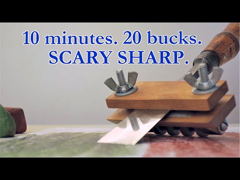 Sandpaper Sharpening Jig - Sharpening Tools On a Budget