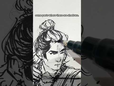 Drawing SHREE RAM JI in Anime art style !!🔥 -#shorts #art