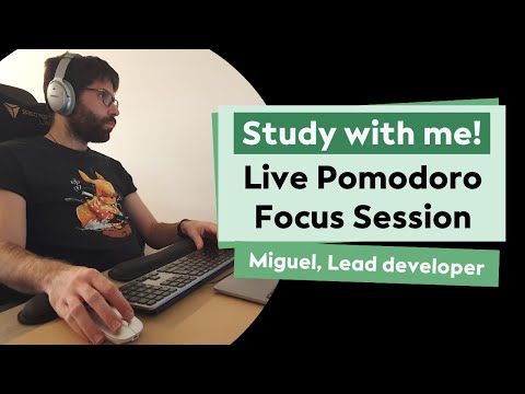 Work with me | 25 minute Pomodoro Focus session (for study and work)