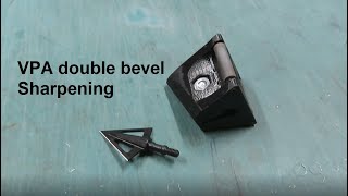 VPA double bevel 2 blade 125 gr. sharpening and sharpness test