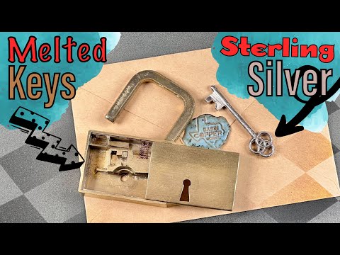 [1601] Handmade Lock Made of Melted Keys!