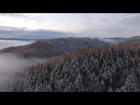 2016/11/3 夕張紅葉山　雪景色　Phantom4