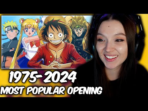 FIRST TIME REACTION to the Most POPULAR Anime Openings from 1975 to 2024!