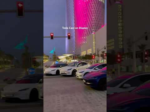 Tesla Cars on Display at Lusail Boulevard 12-12-2024