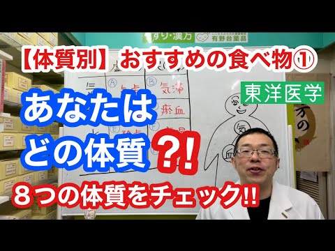 【体質別】おおすめの食べ物①【東洋医学】あなたの体質をチェック‼︎