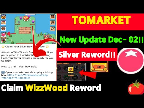 tomarket new update today |toma listing season airdrop|claim Tomarket🍅 silver reword by WizzWood app