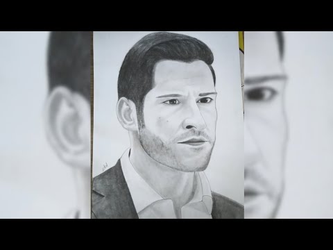 Drawing lucifer | Tom Ellis | #lucifer #sketchart