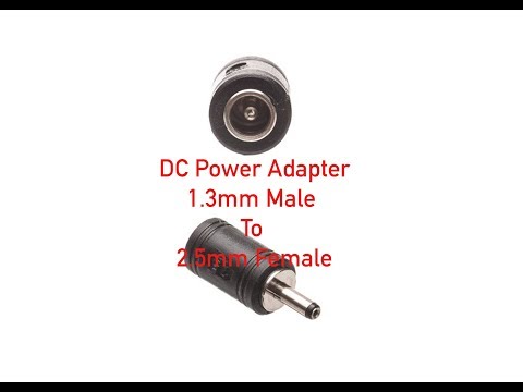 DC Power Male Solder Connector - 1.3mm Male to 2.5mm Female P#1256