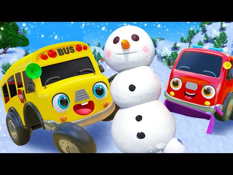 Making Snowman In The Bathtub | Bath Song | Nursery Rhymes & Kids Songs - Baby Car Songs TV