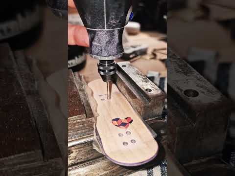 drilling holes #fingerboard #diy #handmade #herzdeckz 💟 #viral #trending #shorts #fingerboarding