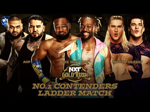 WWE 2K24 NXT GOLDRUSH; AOP VS. NEW DAY VS. PRETTY DEADLY IN A TRIPLE THREAT LADDER MATCH!!!