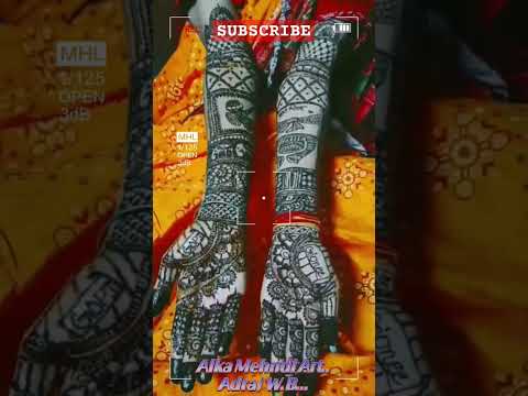 Tujhko Hi Dulhan Banaonga I Alka Mehndi Art I  Sonu Nigam, Alka Yagnik #mehndi #mehndidesign #shorts