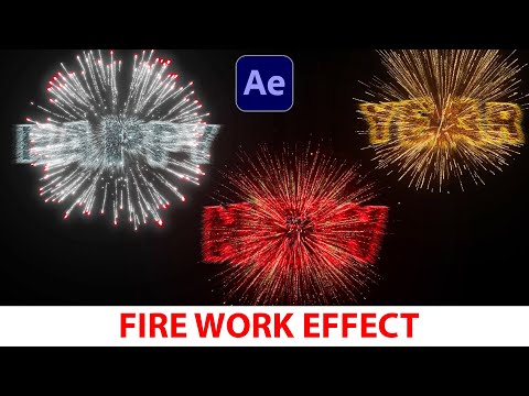 Happy new year special fire work effect using after effect ✨#happnewyear2025 #aftereffects #vfx