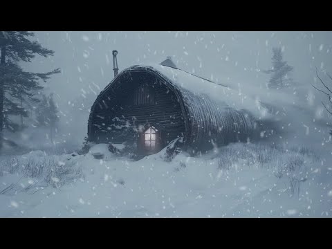 Have A Good Night's Sleep with Snowstorm Sounds & Howling Wind at a Old House in the Night | Relax