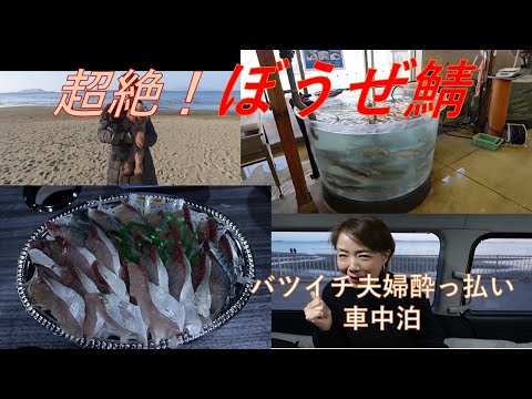 【バツイチ夫婦旅～ハイエースキャンピングカー車中泊】超絶！美味！ぼうぜさばの刺身～酔っ払い珍道中