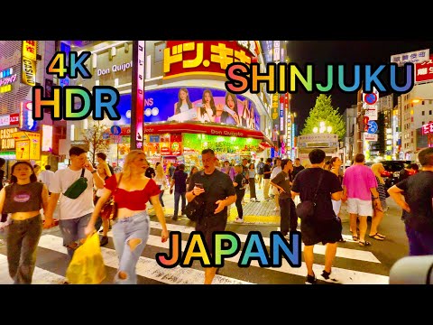 [4K HDR] Amazing View of SHINJUKU . # Shinjuku walking tour. JAPAN.