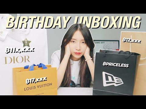 HOW TO ล้มละลายในวันเกิด~ | BIRTHDAY UNBOXING 💜