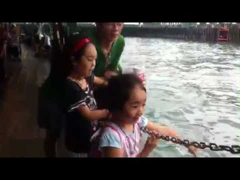 Sim's Family Trip - Boat to Hong Kong Island