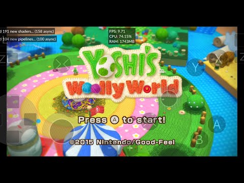 Yoshi's Wooly World Cemu WiiU Android Test 60FPS Xiaomi 11T Pro 12RAM Snapdragon 888