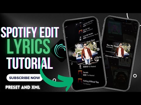 Advanced Spotify Lyrics Edit Tutorial | XML and Preset #alightmotion #spotifylyrics