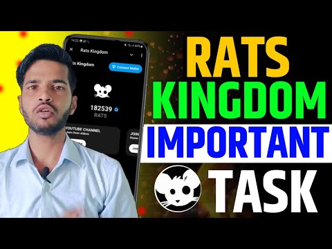 RATS KINGDOM IMPORTANT TASK | RATS KINGDOM AIRDROP IMPORTANT UPDATE TODAY | RATE KINGDOM LISTING