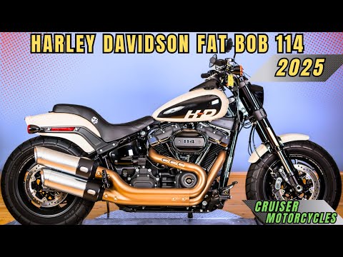 2025 Harley Davidson Fat Bob 114 | Best Cruiser Motorcycle with Modern Performance and Technology!