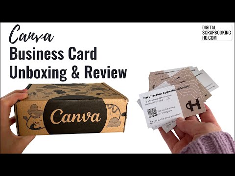 My honest review of Canva business card printing