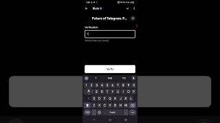 Future of Telegram. Part 01 | blum verify code today | blum verification  code | blum verify code
