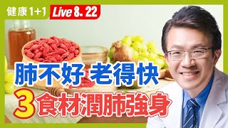 推薦3大平價又常見的潤肺食材，秋天養生除「秋燥」，6招關鍵秋季養生。|（2023.08.22） 健康1+1 · 直播