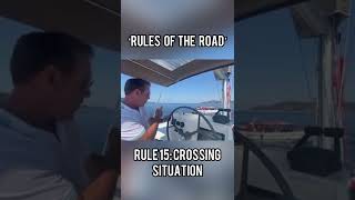 Boat Crossing Situation | Rules of the Road #shorts