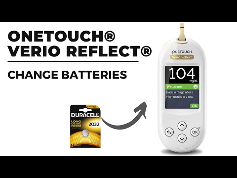 Change batteries in OneTouch® Verio Reflect Meter