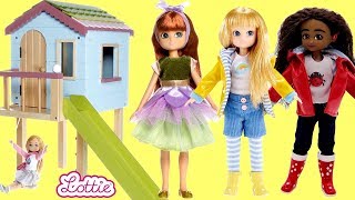 Treehouse Dollhouse Unboxing Assembly Fun Play - Lottie Doll Treehouse and Lottie Dolls