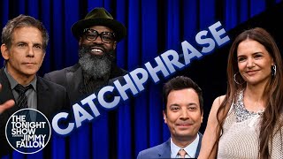 Catchphrase with Ben Stiller and Katie Holmes | The Tonight Show Starring Jimmy Fallon