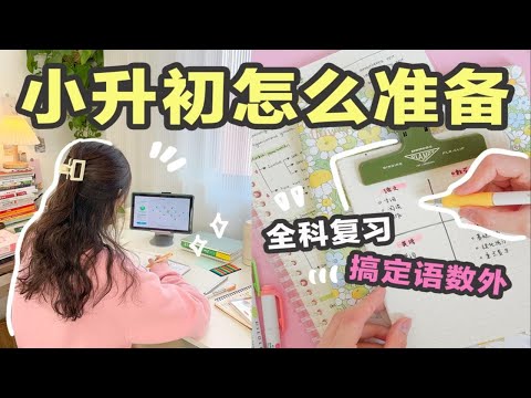 【全科复习法】小升初这样学！搞定语数外 高效复习｜制定学习计划｜考试｜学生党必看｜效率暴涨｜学渣逆袭 初中｜小学生必备｜写作文｜阅读