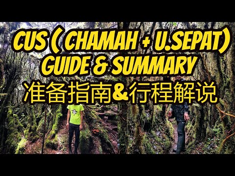 CUS Guide and whole schedule summary准备指南和全行程解说  Trans Gunung Chamah and Gunung Ulu Sepat