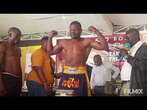 KAMADA NTEGE 'SURE FIRE' PUNCH OPPONENT FRANK NGOBI ON SSEMUDDU FARWELL WEIGHING